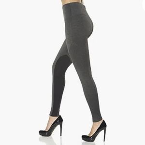 Lysse Twill Ponte Leggings with Suede Equestrian Panels